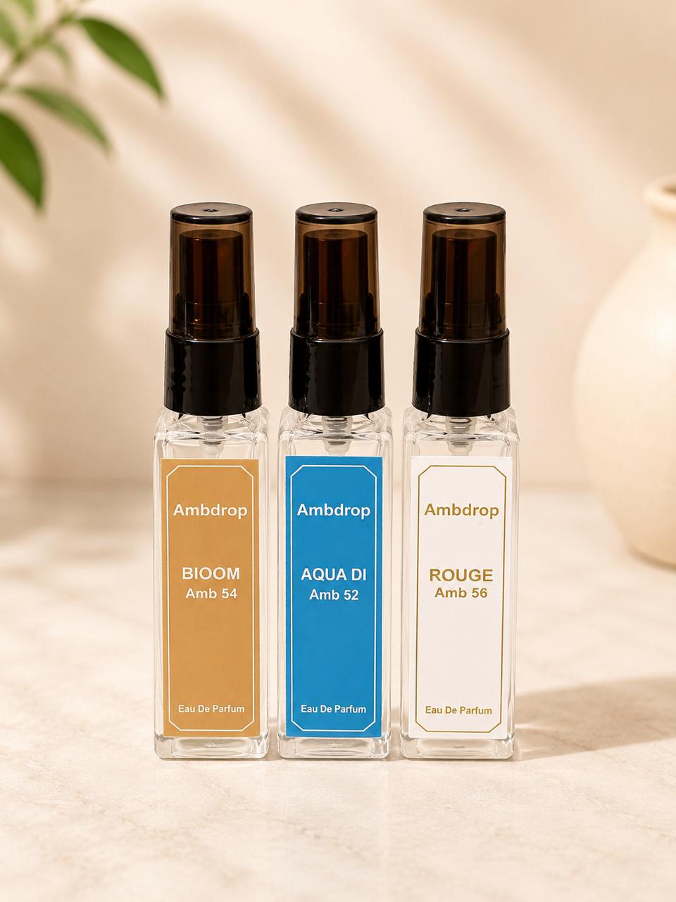 Trial pack of 3 perfume